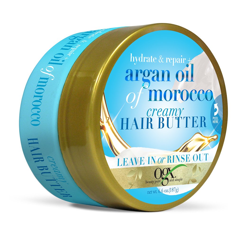 OGX Argan Oil of Morocco Creamy Hair Butter 6.6oz Jar by (OGX) Organix