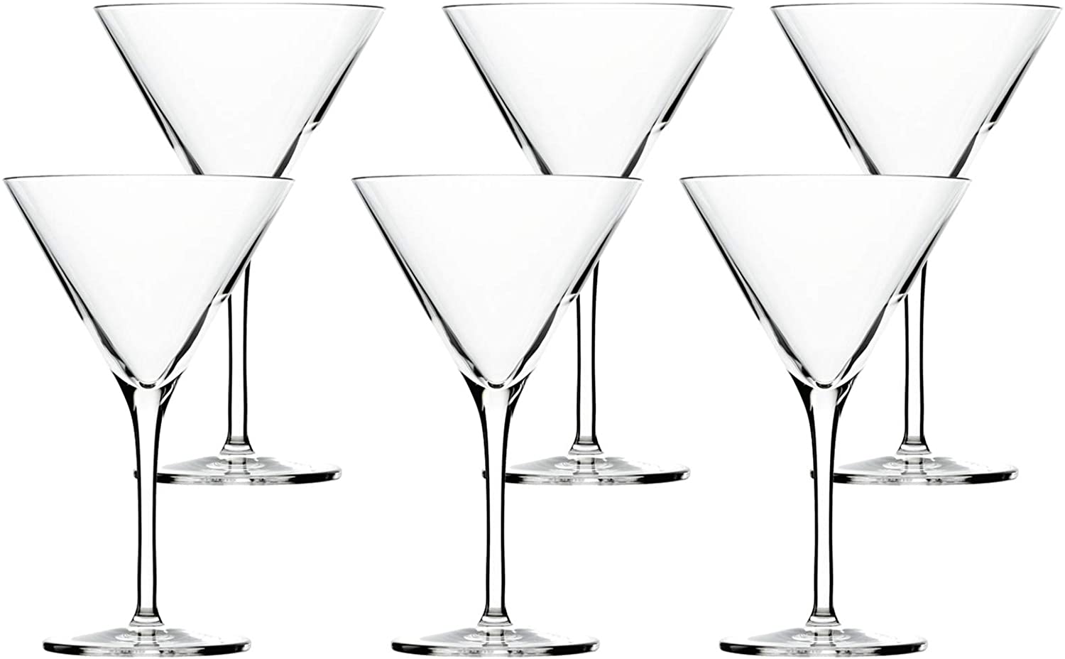 STÖLZLE LAUSITZ Cocktail Bowl Professional 250 ml I Martini Glasses Set of 6 I Crystal Clear I Cocktail Glasses Dishwasher Safe & Shatterproof I High Quality Crystal Glass I Martini Glasses