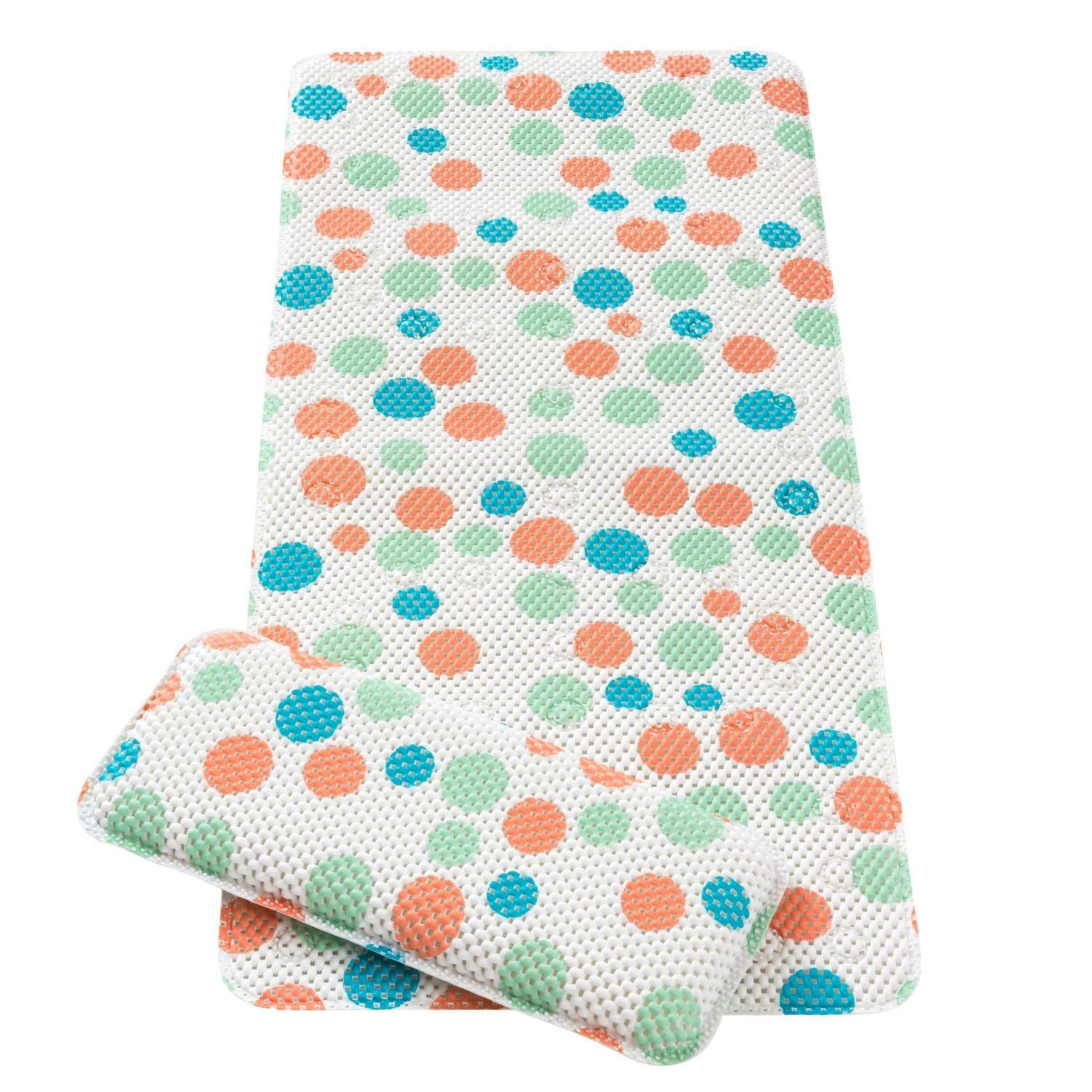 Clevamama 3529 Bath Mat with Knee Pad, Multi-Colour, 100 g