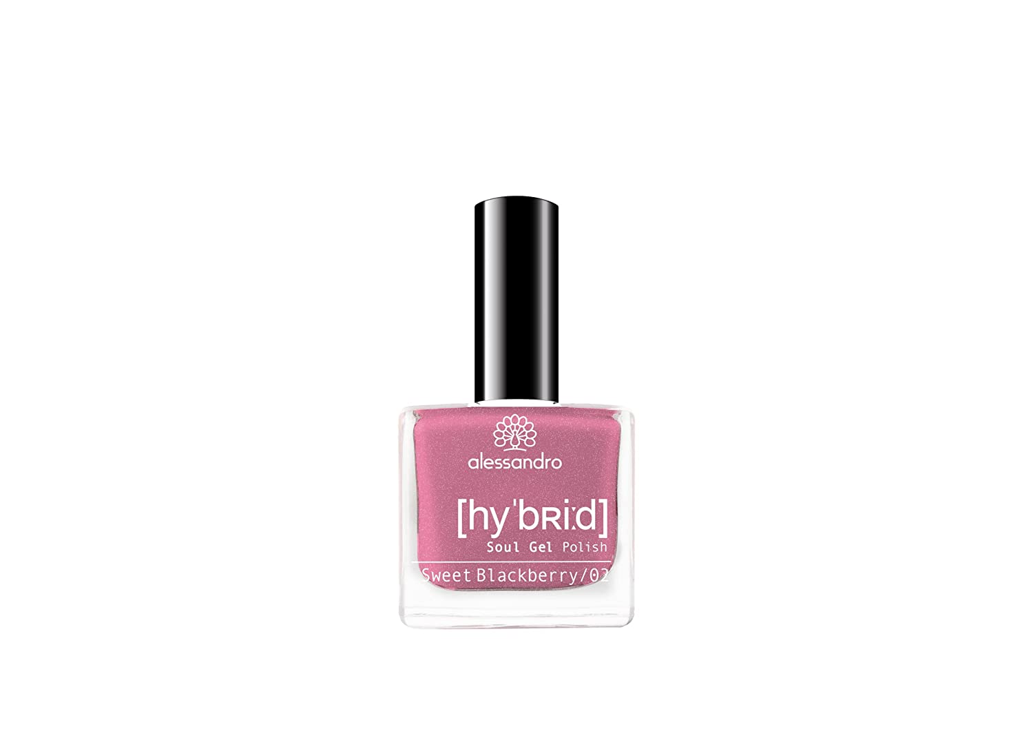 alessandro Hybrid Sweet Blackberry Varnish - Slightly Shimmering Lilac / Pink Tone - In Just 3 Steps - Perfect Nails without LED - Lasts up to 10 Days 8 ml, ‎sweet