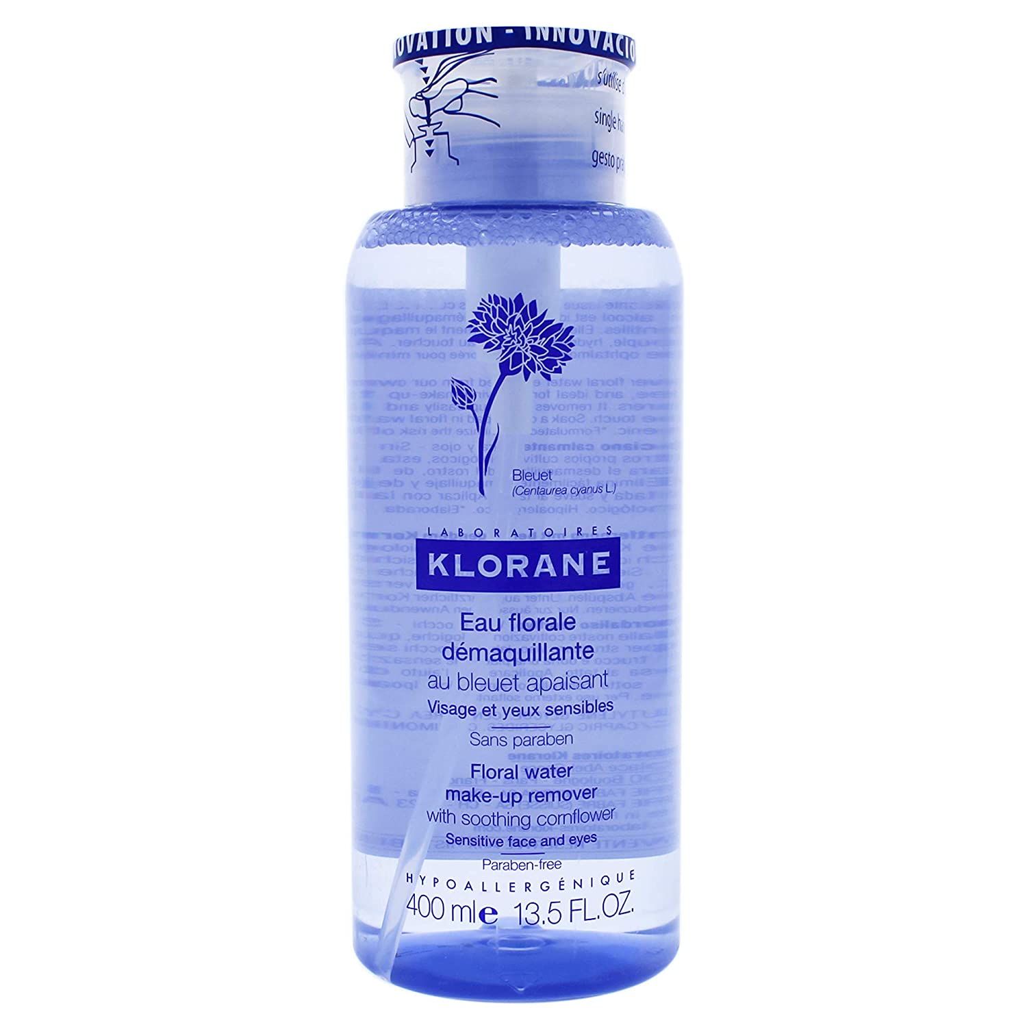 Klorane Floral Water Make-Up Remover with Soothing Cornflower 400ml