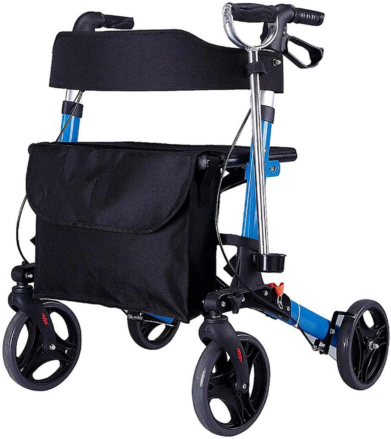 Better Angel HM Rollator Foldable and Lightweight - Rollator Easy Foldable Walking Frame Foldable and With Seat, Lightweight Rollator, Foldable Walking Aid, Lightweight Rollator
