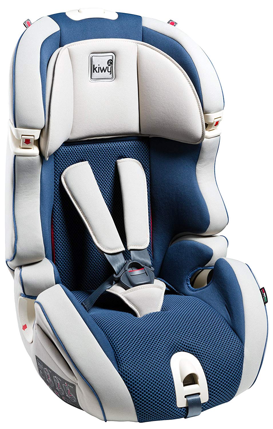 Kiwy Universal S123 13123KW02B Child Car Seat Group 1/2/3 9-36 kg, ECE R44/04 Ocean Blue
