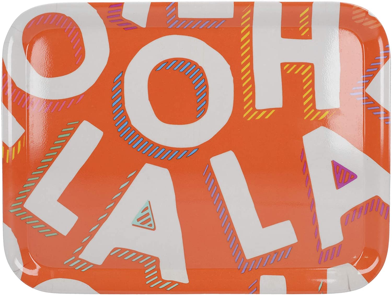 Creative Tops OTT Ooh La Melamine Small Tray, Orange, 29 x 22 cm