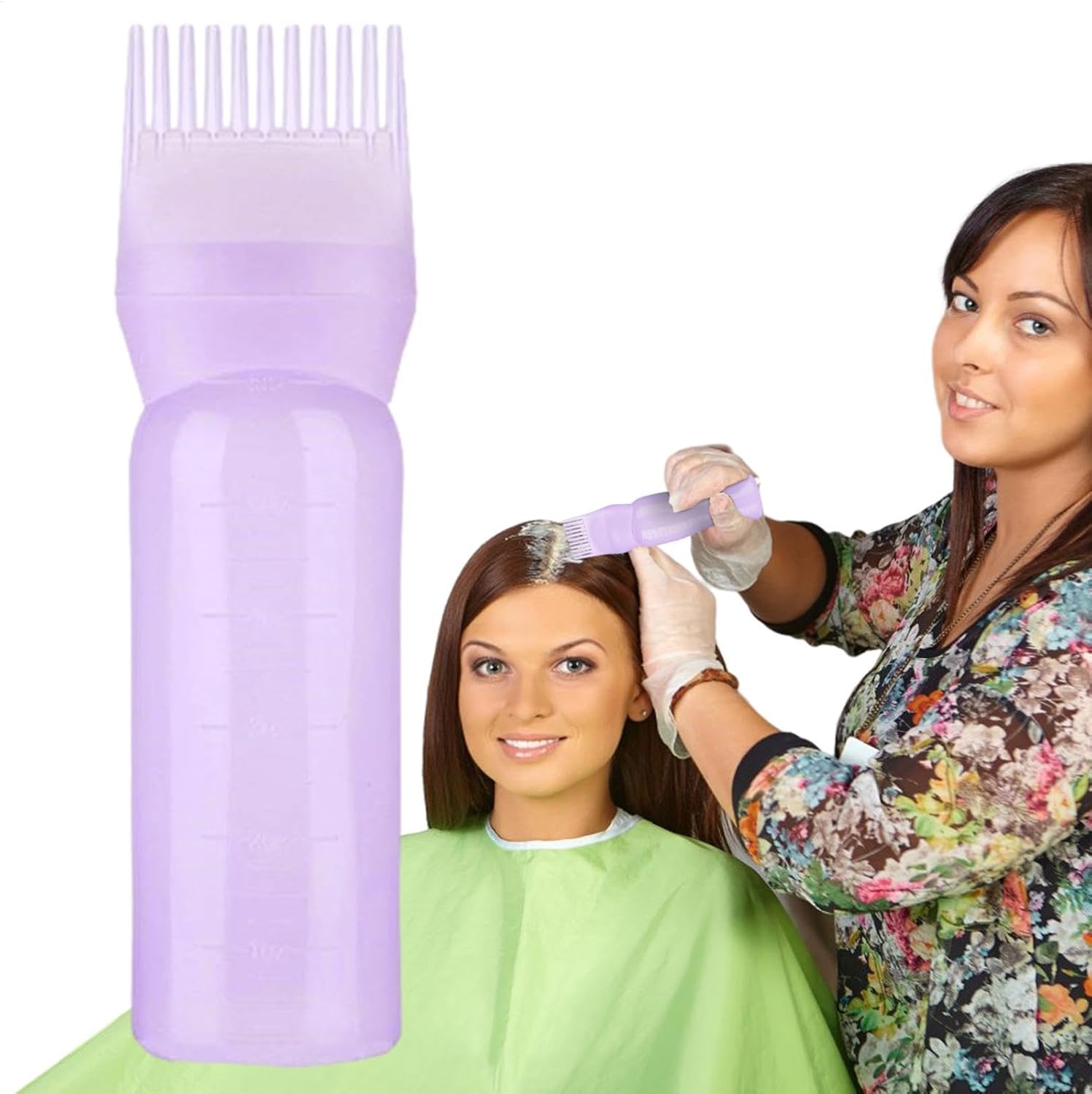 Hair Oil Applicator, Air Dye Brush, Bottle, Root Comb Applicator, Bottle, Hair Oil Applicator, Brush, Root Comb Applicator, Hair Styling Bottle
