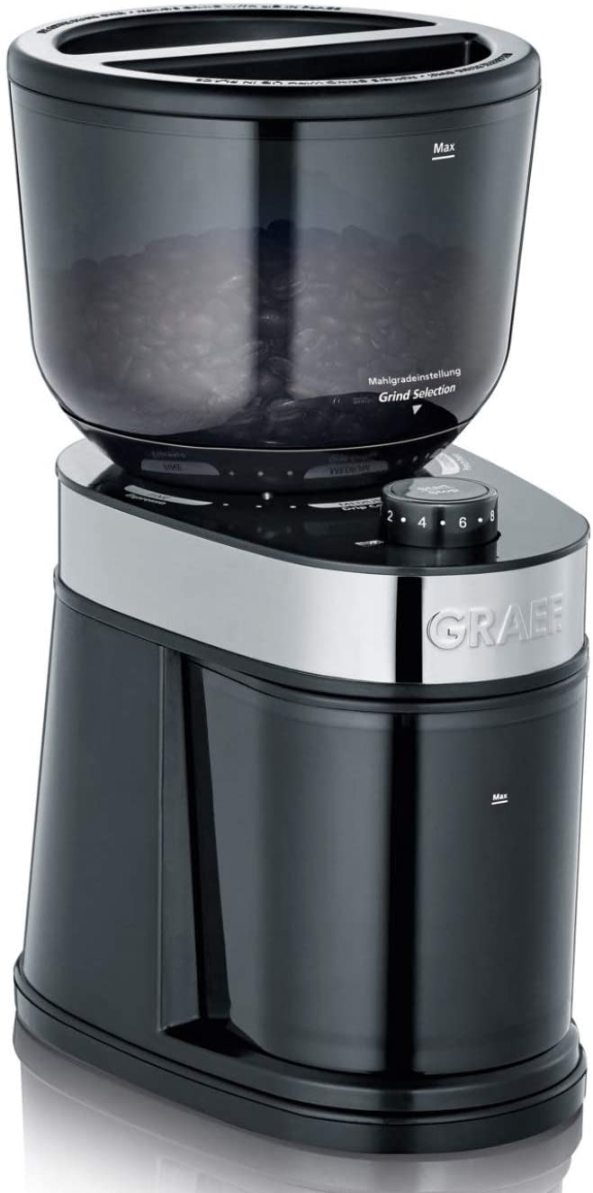 Graef CM202EU Coffee Grinder Black Stainless Steel Disc Grinder