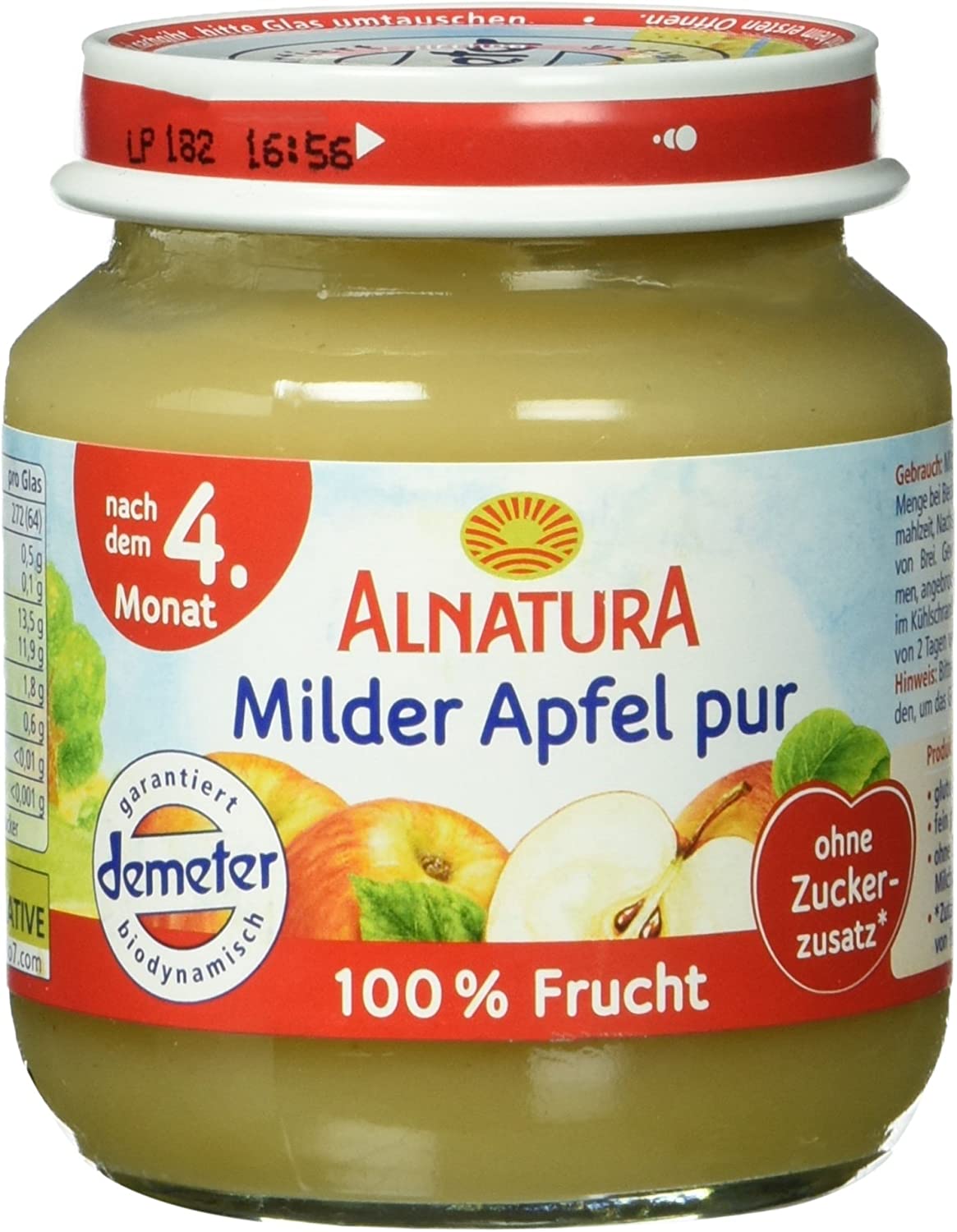 Alnatura Organic Mild Pure Apple, after the 4th month, 125 g