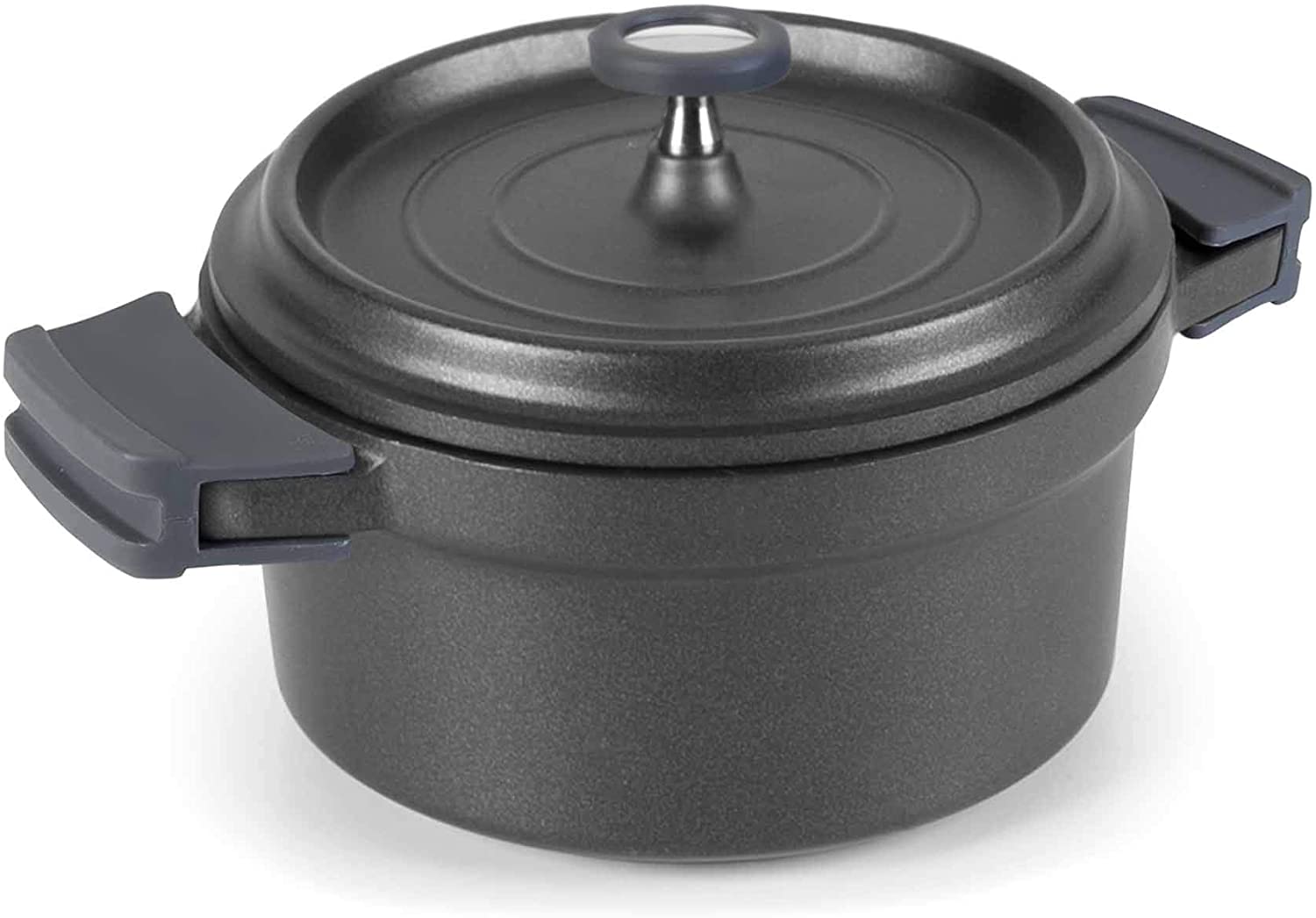 Lacor 20 cm Cast Aluminium Casserole, Black