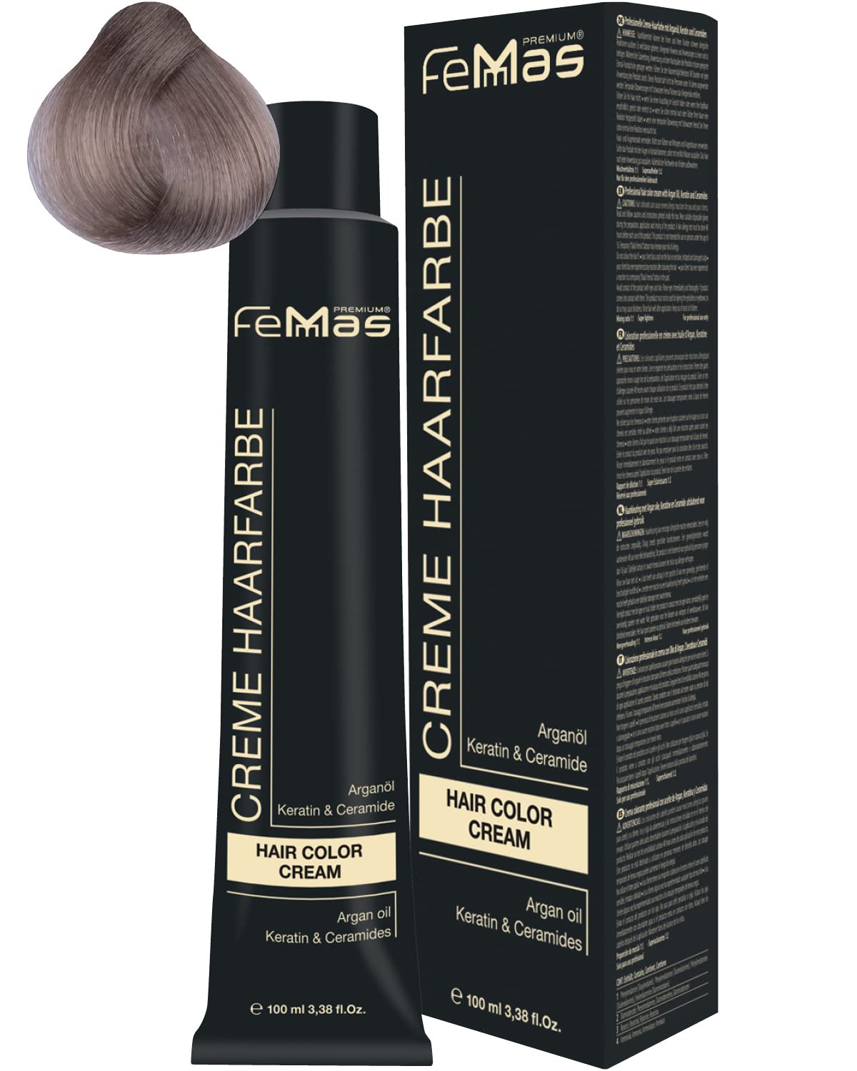 Femmas Hair Colour Cream 100 ml Hair Colour (Light Blonde Ash 9.1), 9.1 ‎light