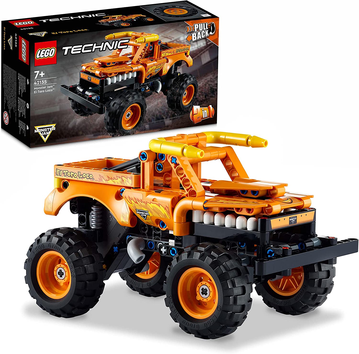 LEGO 42135 Technic Monster Jam EL Toro Loco, Monster Truck-Spielzeug ab 7 J