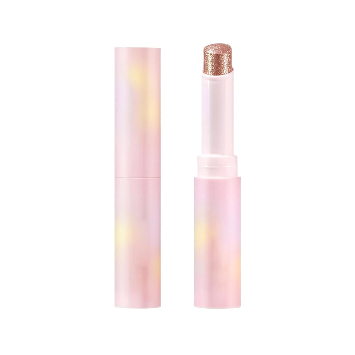 Crystal Jelly Glaze Stick Eyeshadow Stick Brightener Pencil Coloring Pencil with Easy to Blend Long-Lasting Eyeshadow SNh195 (A, 8.3 cm)