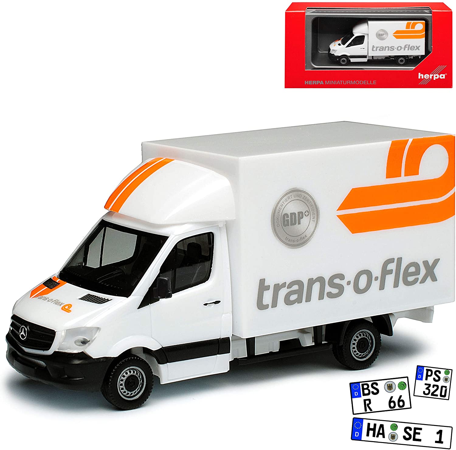 Herpa Mercedes Mercedes-Benz Sprinter Ii Transporter Trans - O-Flex White Boot Assembly Nc