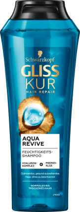 Schwarzkopf Gliss Kur Shampoo Aqua Revive, 250 ml