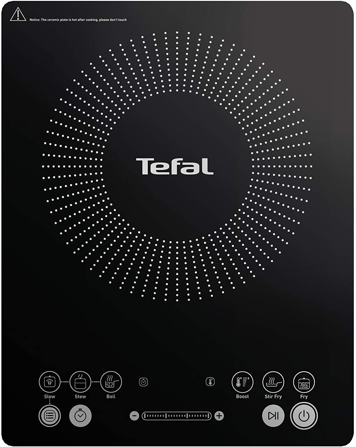 Tefal IH210840 Everday Slim Induction Hob, Black