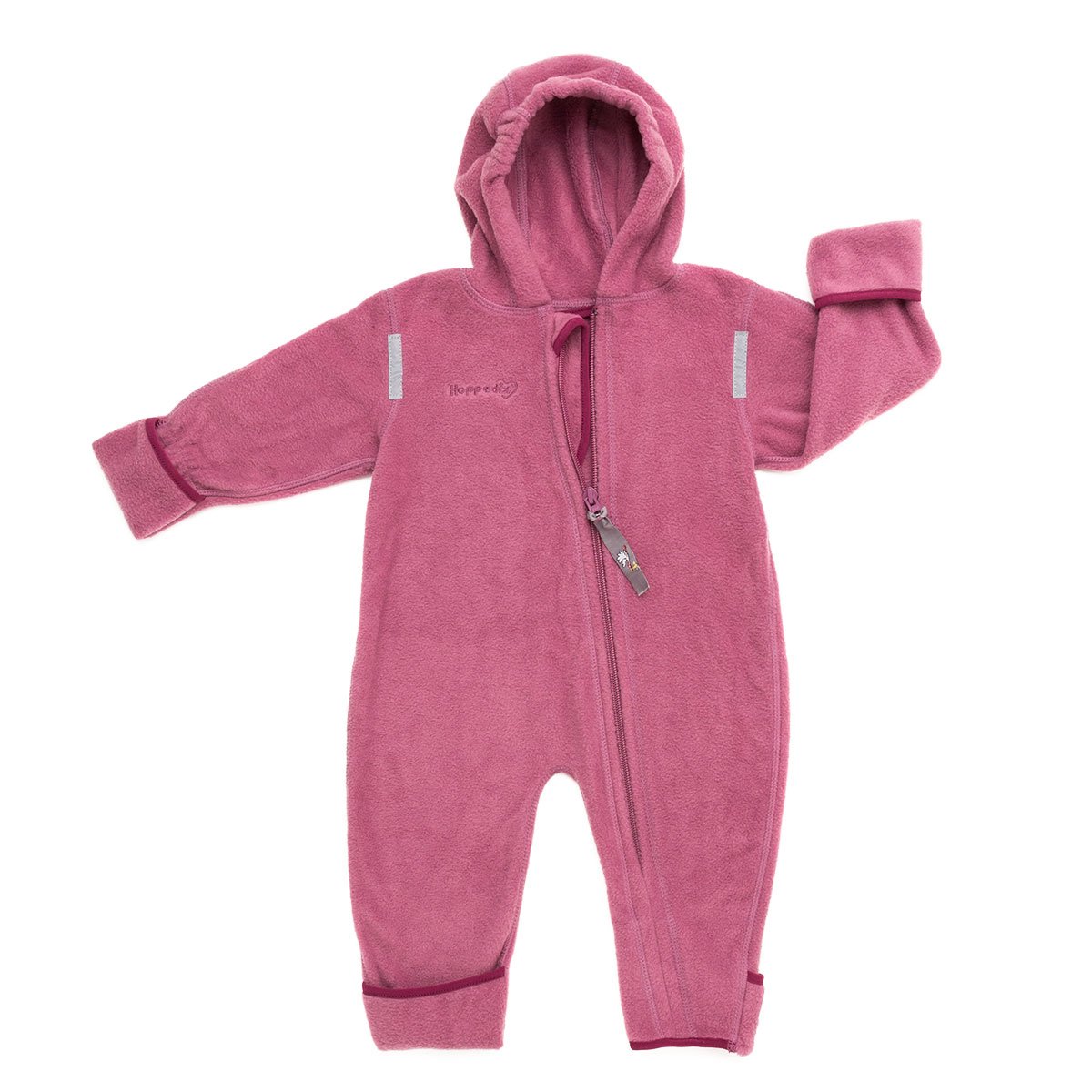 Hoppediz Fleece Jumpsuit For Baby And Toddler  68-74 Berry