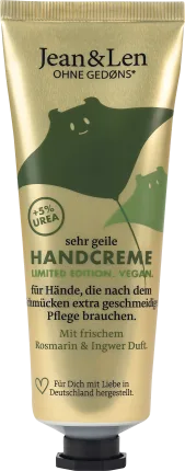 Jean & Len Rosemary & Ginger hand cream with urea, 75 ml