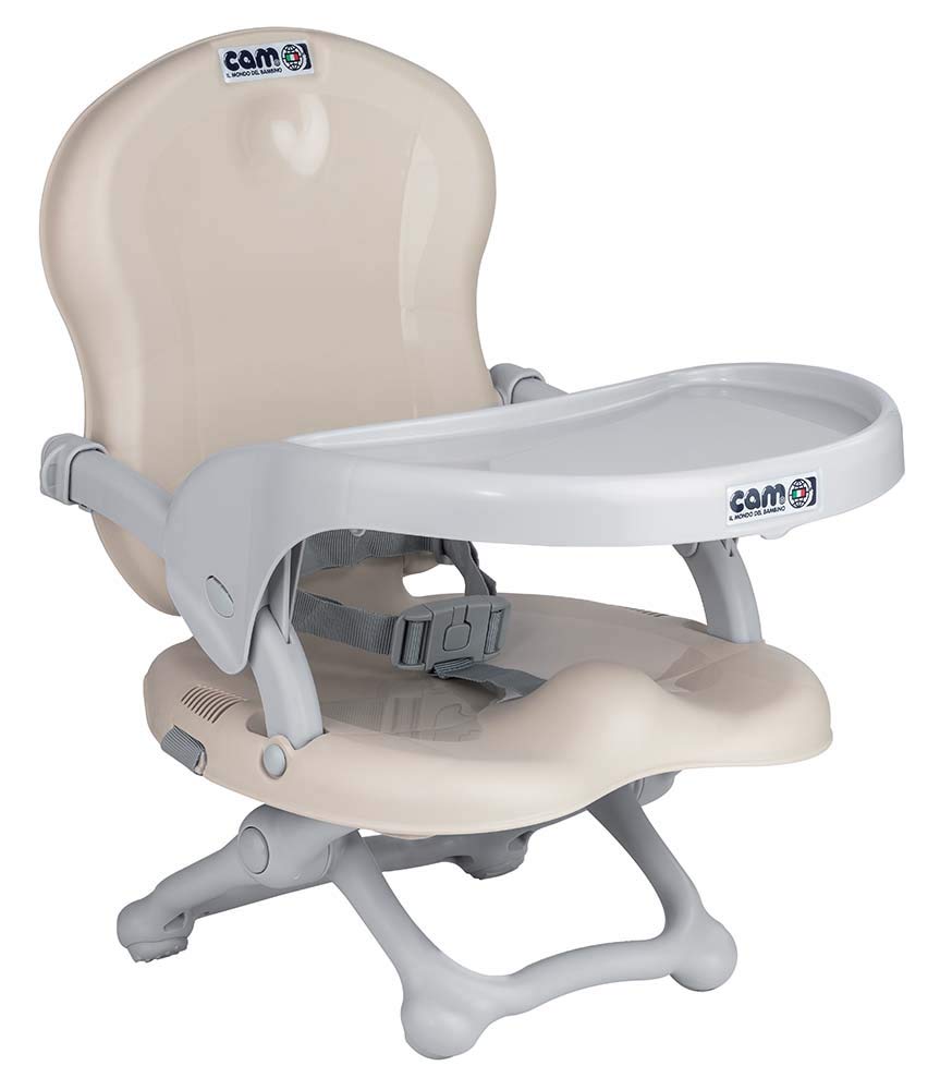 CAM Il Mondo del Bambino - art.S332/P20 - Booster Seat Smarty - Made in Italy - Perfect from 6 to 36 Months - Beige