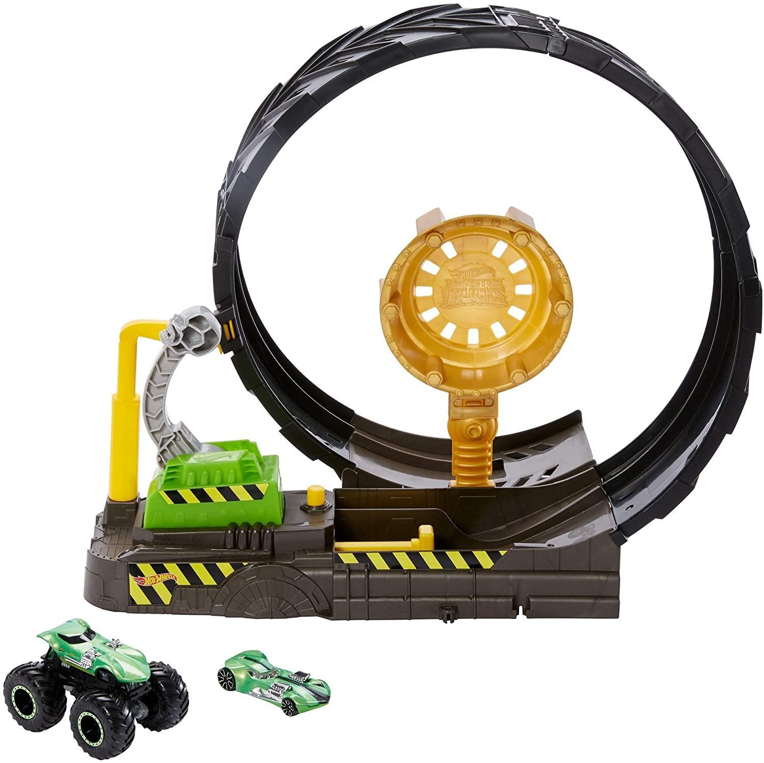 Hot Wheels Monster Trucks Looping Challenge Play Set With 1 Monster Truck A