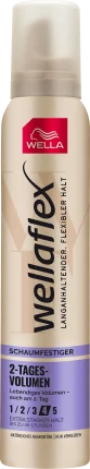 wellaflex Foam-resistant 2-day volume Extra strong hold, 200 ml