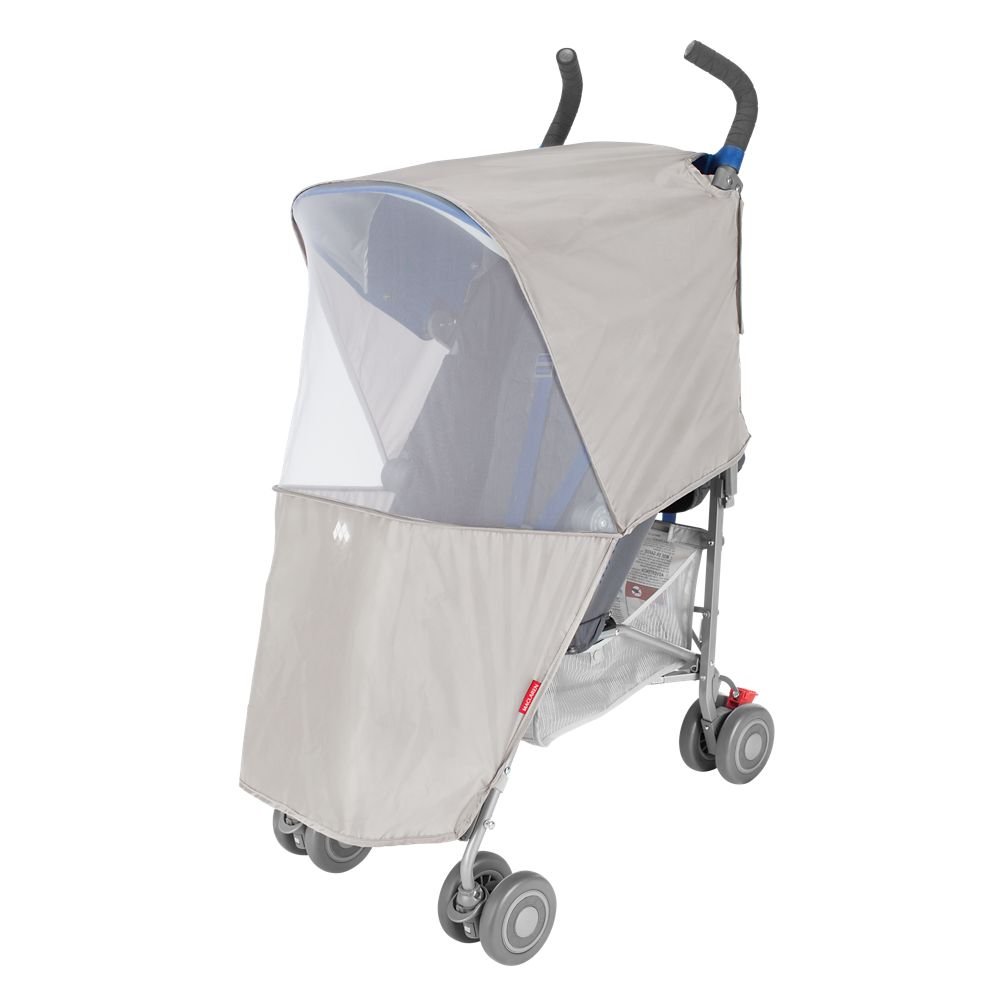 Maclaren UNIVERSAL MOSQUITO NET - The two-piece protective net buggy accessory attaches easily to the frame.Fits all Maclaren strollers and all other brands umbrella folding buggies