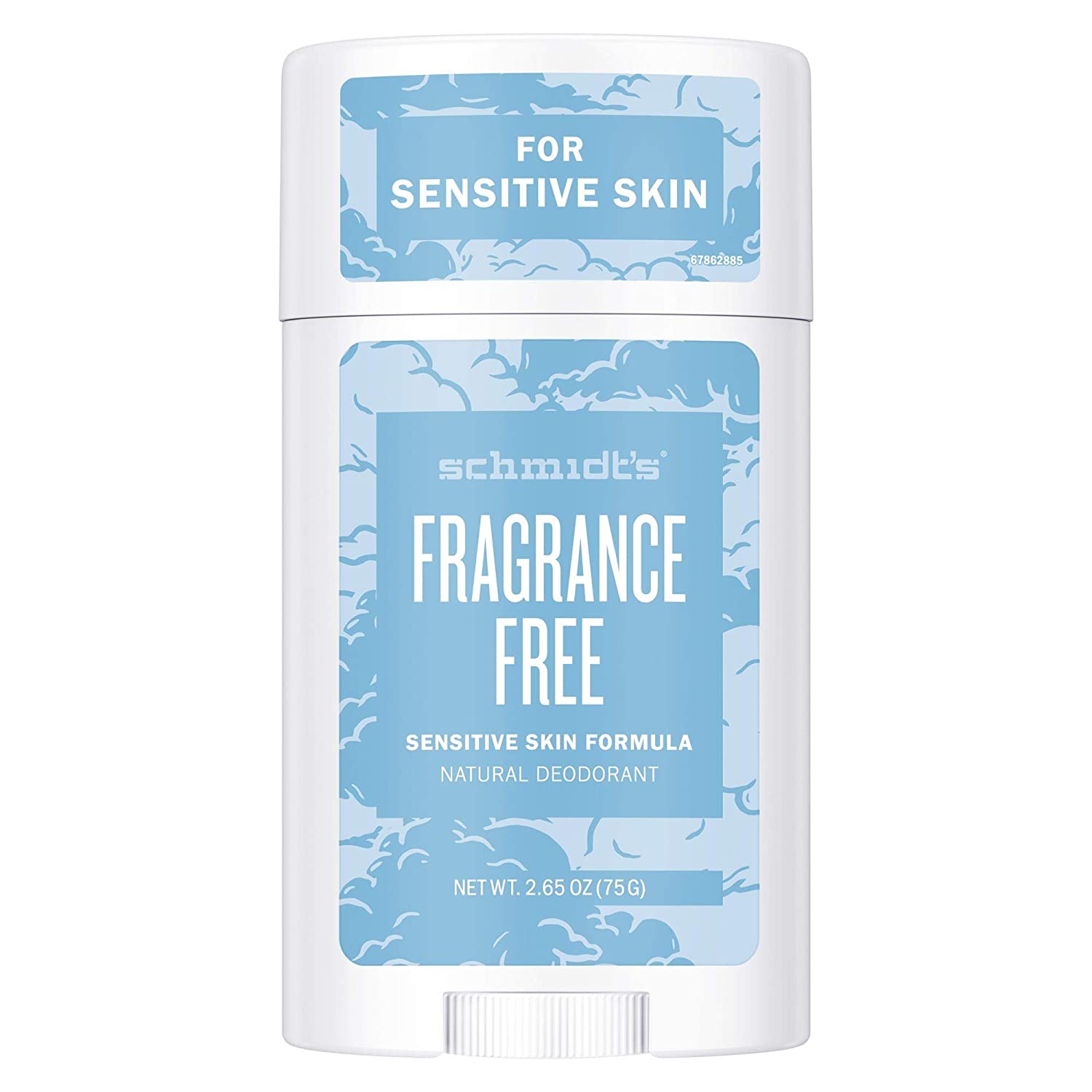 Schmidt\'s Natural Deodorant Stick Sensitive for Sensitive Skin Fragrance Free without Aluminium 58 ml