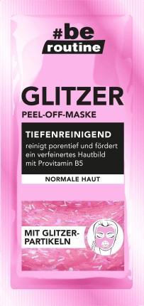 b.e. routine Gesichtsmaske Glitzer Peel-Off, 12 ml
