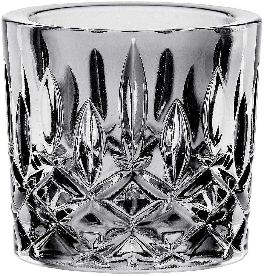 Spiegelau & Nachtmann, Noblesse 102077 Crystal Glass Tealight Holder Height 6.6 cm Smoke