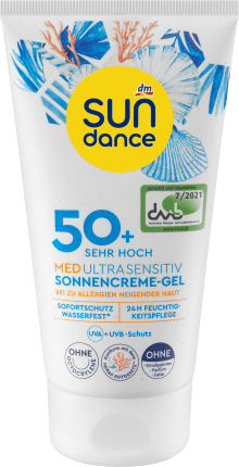 Sunscreen gel, med ultra sensitive, LSF 50+, 150 ml