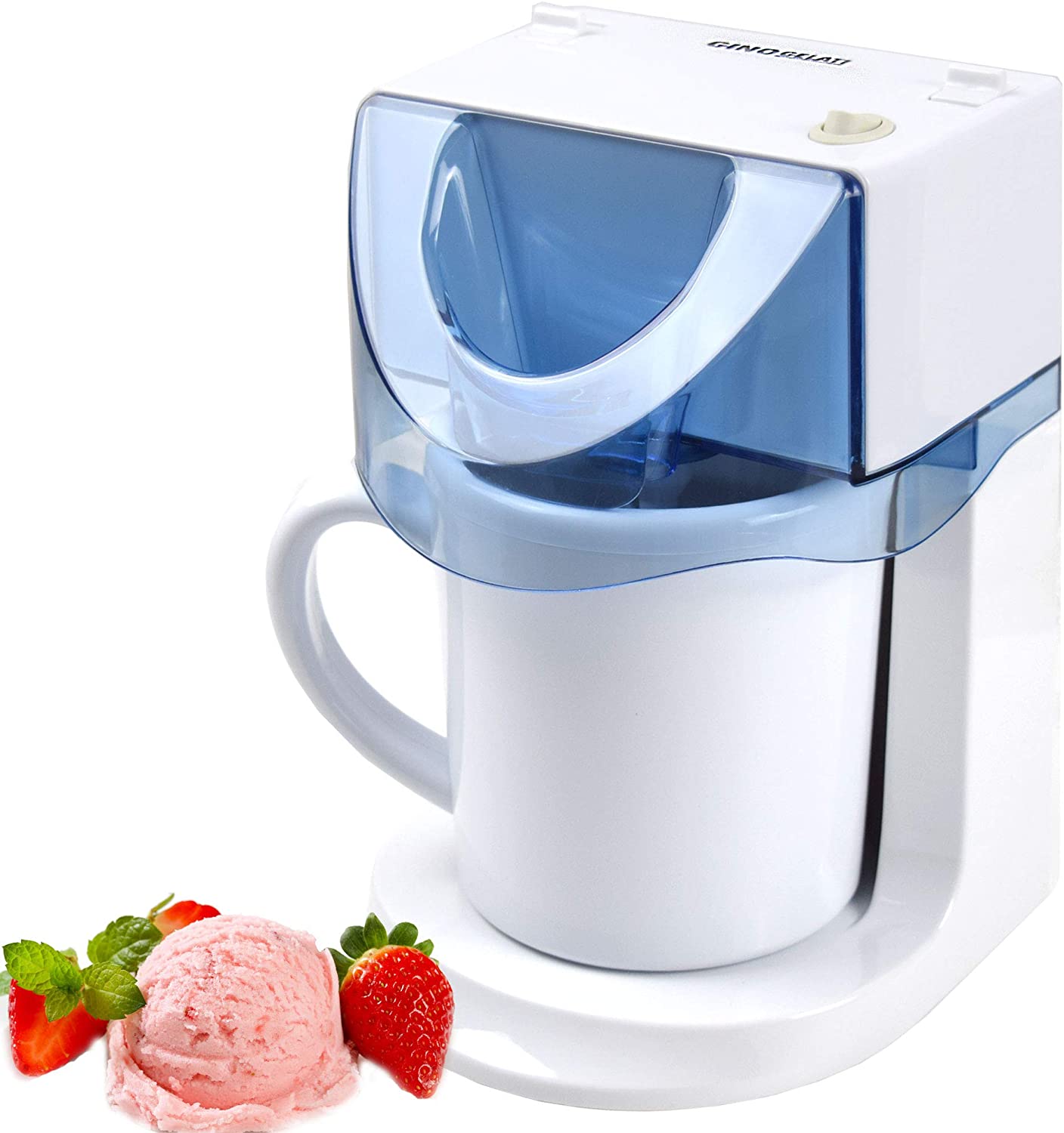 Gino Gelati GG-25W 3-in-1 Ice Cream Machine - Frozen Yogurt Machine - Milkshake Machine