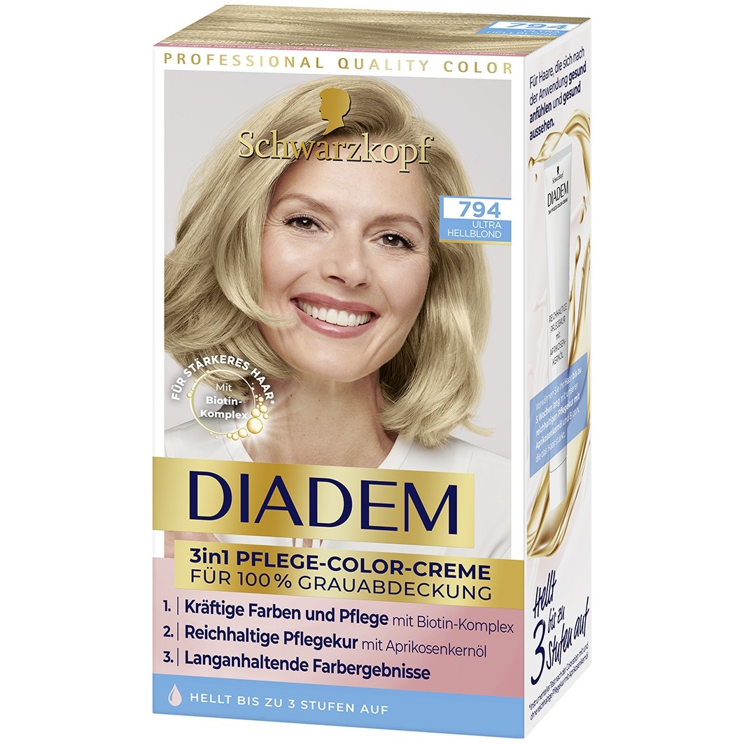 Diadem 3in1 Pflege-Color-Creme, 794 Ultra Light Blond
