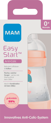 MAM Babyflasche Easy Start Anti-Colic, aprikose, von Geburt an, 160ml, 1 St