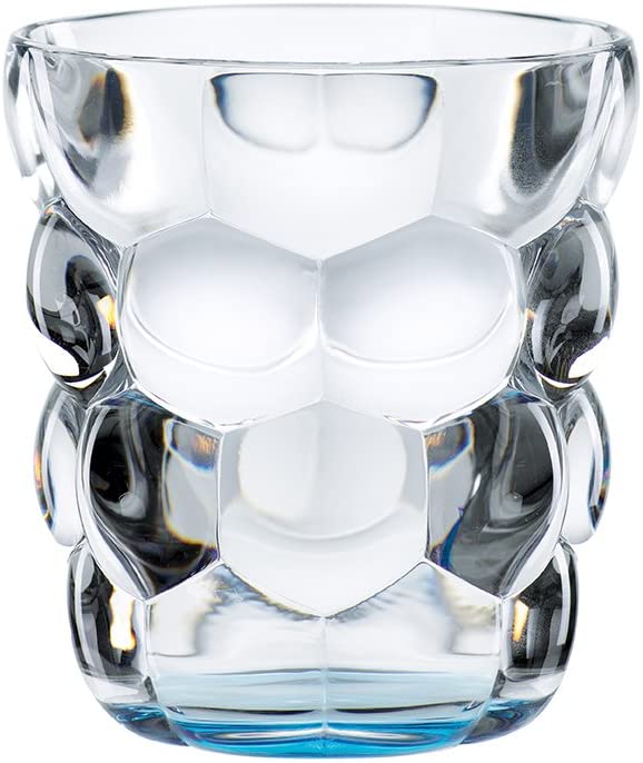 Spiegelau & Nachtmann, Set of 2 Universal Crystal Glass Cups 11oz Bubbles Blue 100696