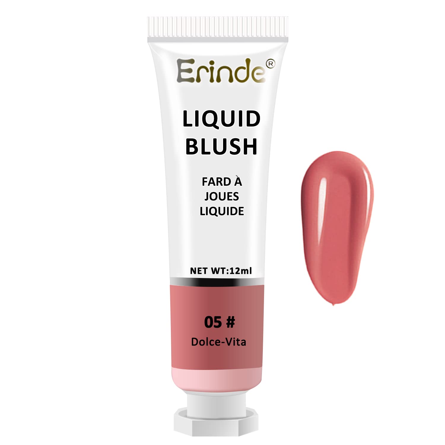 Erinde Gel Cream Blush Makeup, Dewy Finish, Lightweight, Breathable Feel, Water-Based Liquid Blush, Summer Refreshing Makeup 05# Dolce-Vita, ‎05#dolce-vita