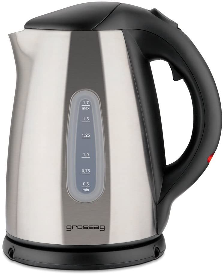 Grossag WK 38 Kettle 1.7 Litres Stainless Steel / Black