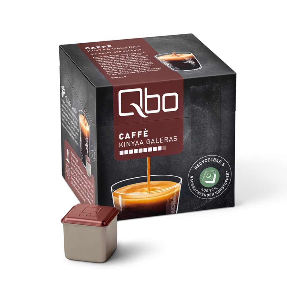 Tchibo Qbo Vorratsbox Caffè Kinyaa Galeras Kaffeekapseln, 27 Stück Kaffee, facettenreich & aromatisch), nachhaltig & aluminiumfrei
