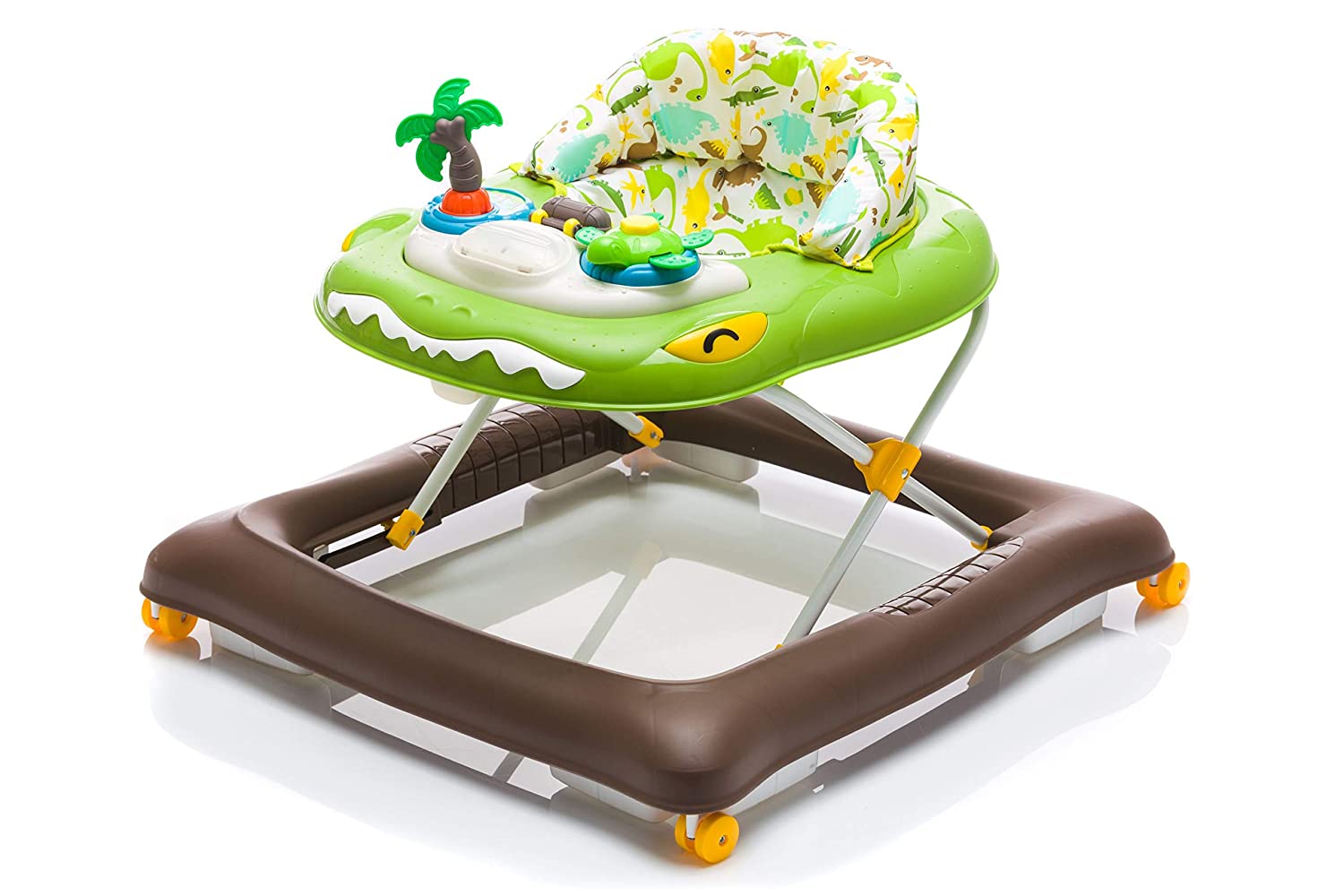Fillikid Walker Exclusive | Walker with Game Board and Non-Slip Function | Baby Walker with 3 Height Adjustable | Baby Walker with Washable Hanger