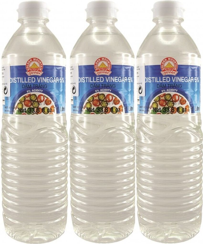 [ 3x 1000ml ] GOLDEN MOUNTAIN Spirit Vinegar, 5% Acidity | Distilled Vinegar