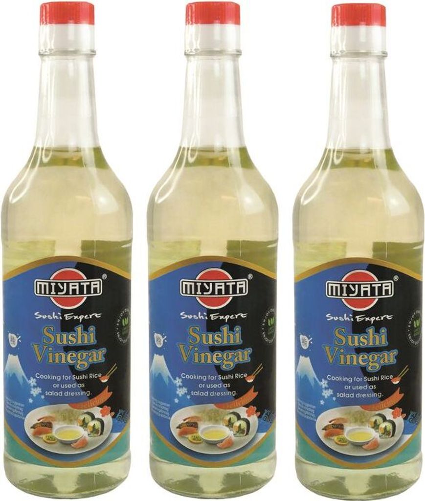 [ 3x 500ml ] MIYATA Sushi Vinegar Vinegar preparation for Sushi (3% acid) Sushi Vinegar