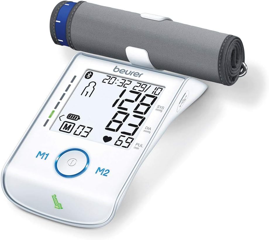 Beurer BM 85 Bluetooth Upper Arm Digital Blood Pressure Monitor with Diagnostic App and Rest Indicator