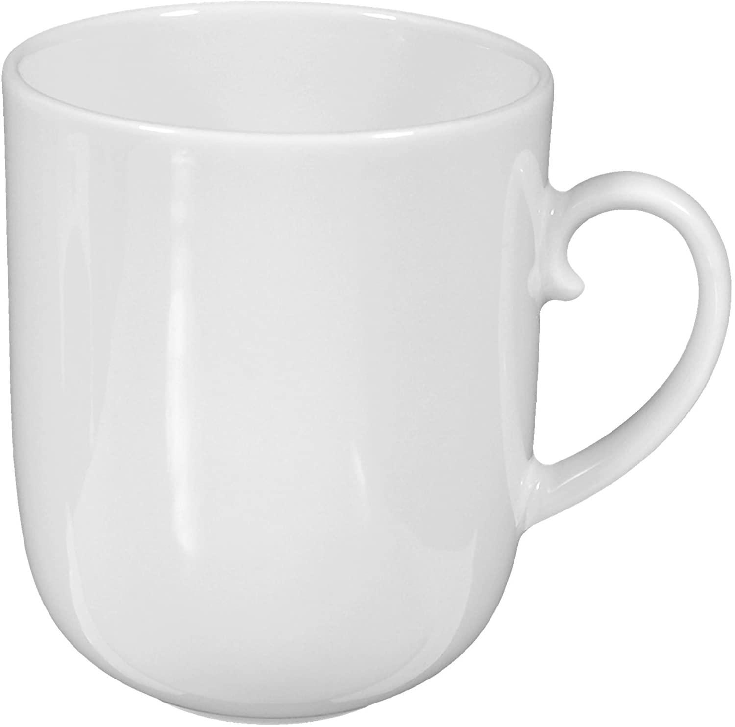 mug with handle 0,25 ltr 6 pcs rondo weiss uni 7 by Seltmann Weiden