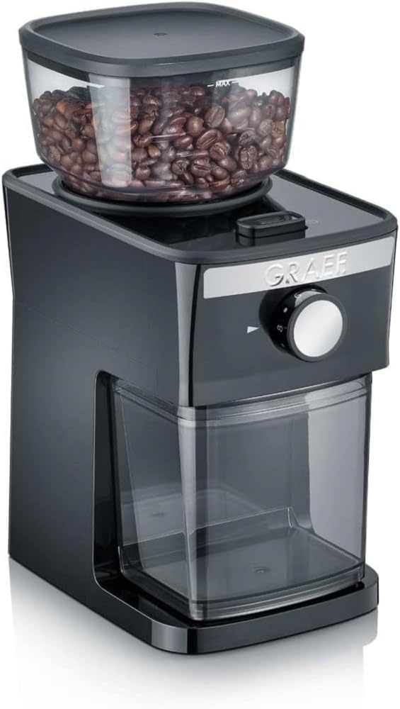 Graef CM252 CM252Eu Coffee Grinder Black Stainless Steel Disc Grinder