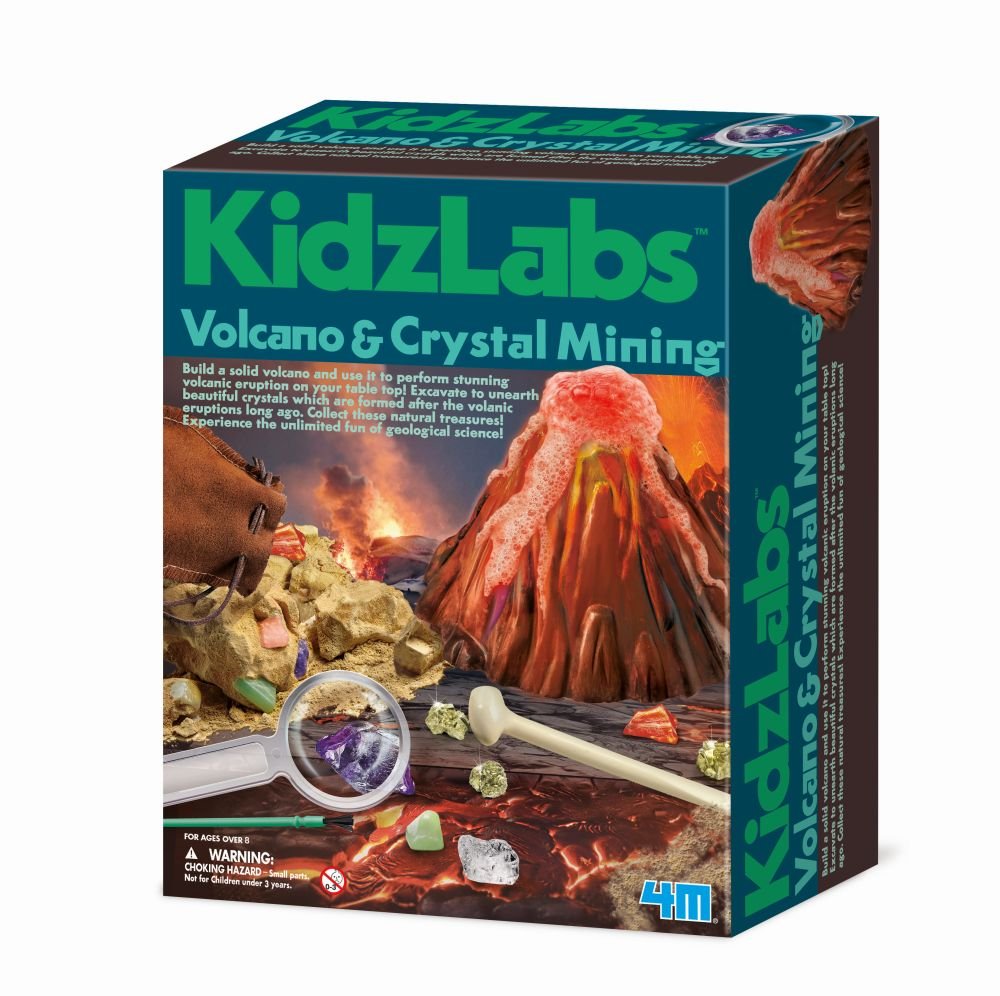 M Kidz Labs Playset Vulkane And Crystal Breakdown