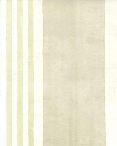 15907 - Idyllia Beige & Green Striped Galerie Wallpaper