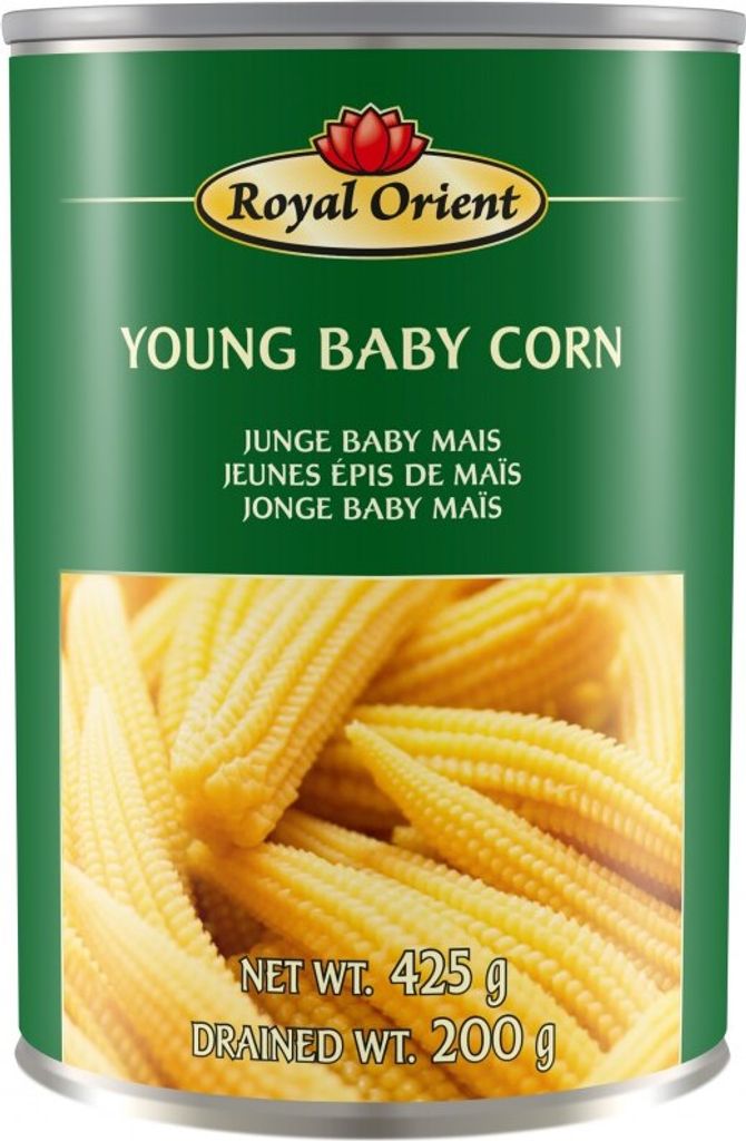 [ 425g/ 200g ATG ] ROYAL ORIENT Baby Corn / Young Corn Cobs / Baby Corn