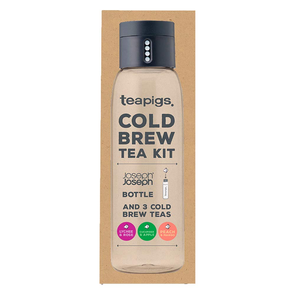 Teapigs Cold Brew Teeset (1 Joseph Joseph Trinkflasche und 3 Teapigs Cold Brew Teebeutel)