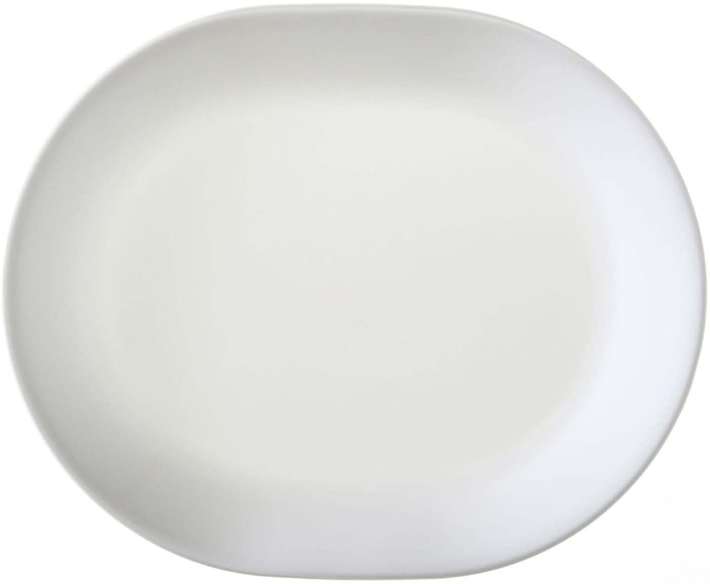 Corelle Vitrelle Glass Winter Frost White Serving Platter, Pack of 3