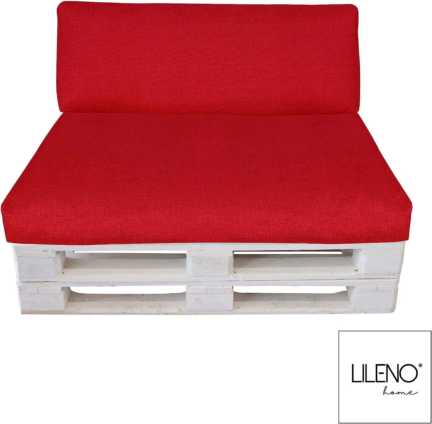 Lileno Home Pallet Cushion Cover, red