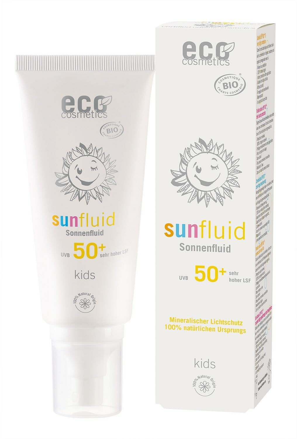 eco cosmetics Kids Sun Fluid SPF 50 (2 x 100 ml)