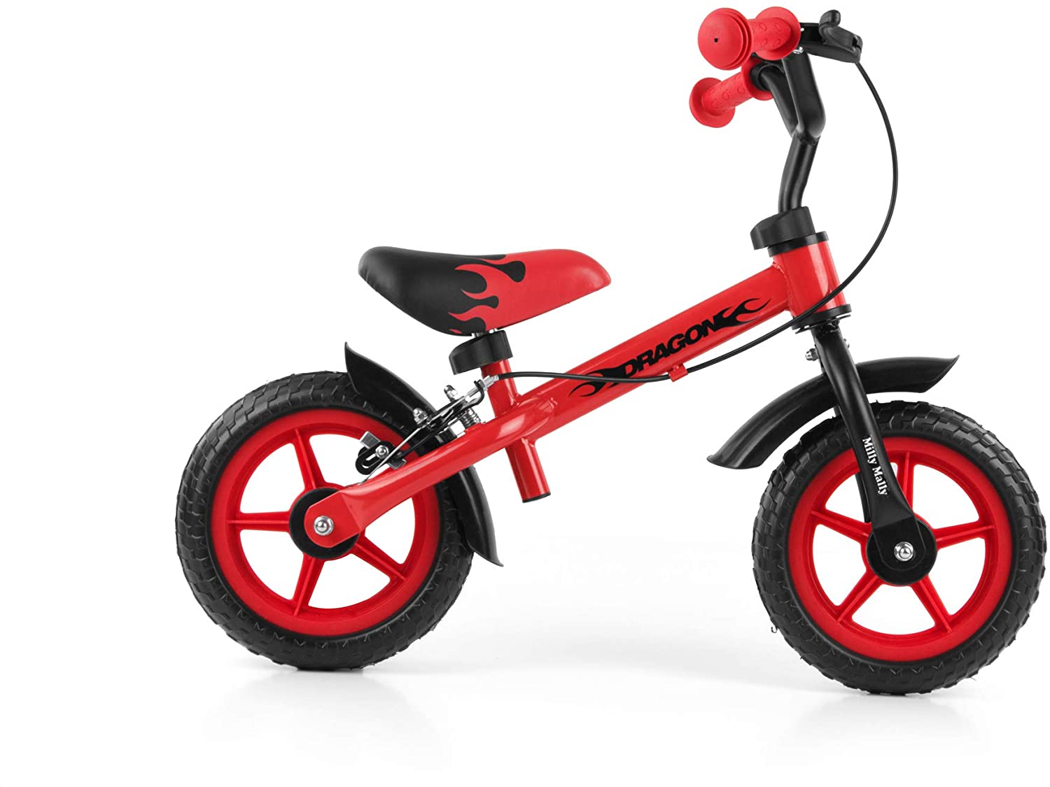 Milly Mally 2145 Childrens Balance Bike 10 Inch Wheels With Brakes And Bel