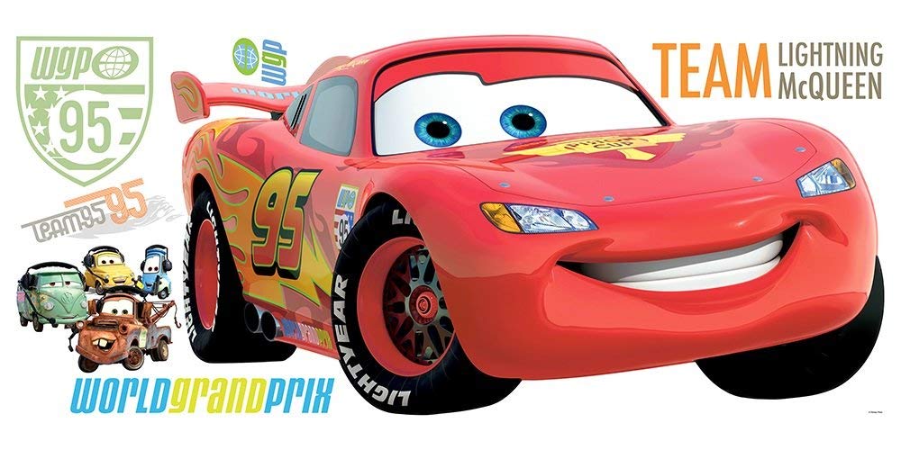 Roommates Disney Cars 2 Giant Lightning Mcqueen Wall Sticker